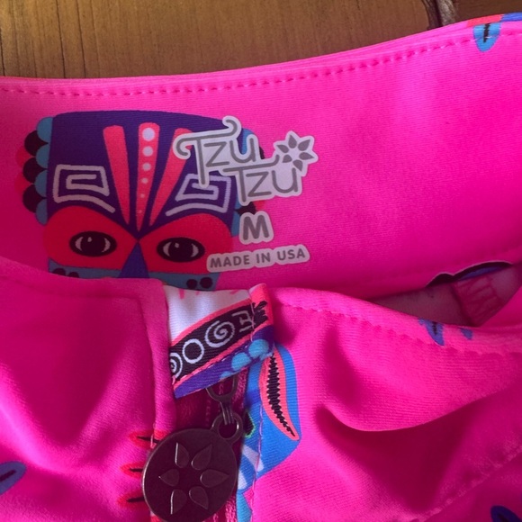 Tzu Tzu Womens Half Zip Pullover Pink Medium - Picture 4 of 5